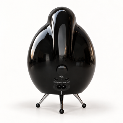 Scandyna Air Solo, black, rearview, allinputs and volume control knob